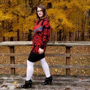 80's Sweater Dress - Size L/XL